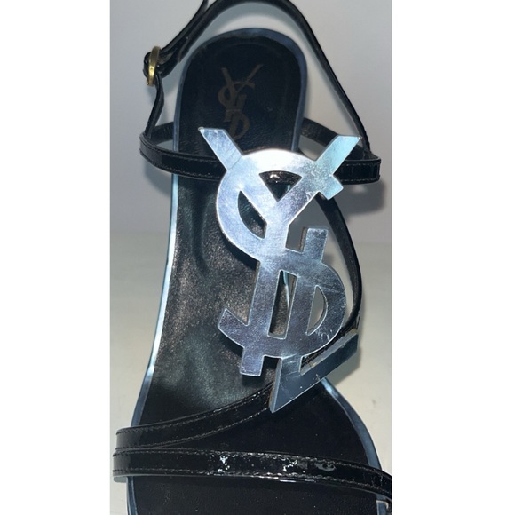 YSL Hero Logo Sandals w/ Ankle Strap (Size: 8.5) - Picture 2 of 10